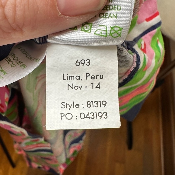 Lilly Pulitzer Vias Palmetto Mini Dress XS Pima Cotton Beach Tropical Resortwear - Picture 8 of 8